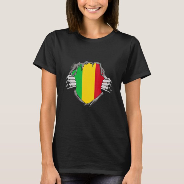 Camiseta Mali Flag (Frente)