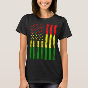 Camiseta Mali Flag América EUA Está no meu DNA para Malians