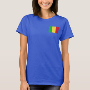 Camiseta Mali Flag e Map dk T-shirt