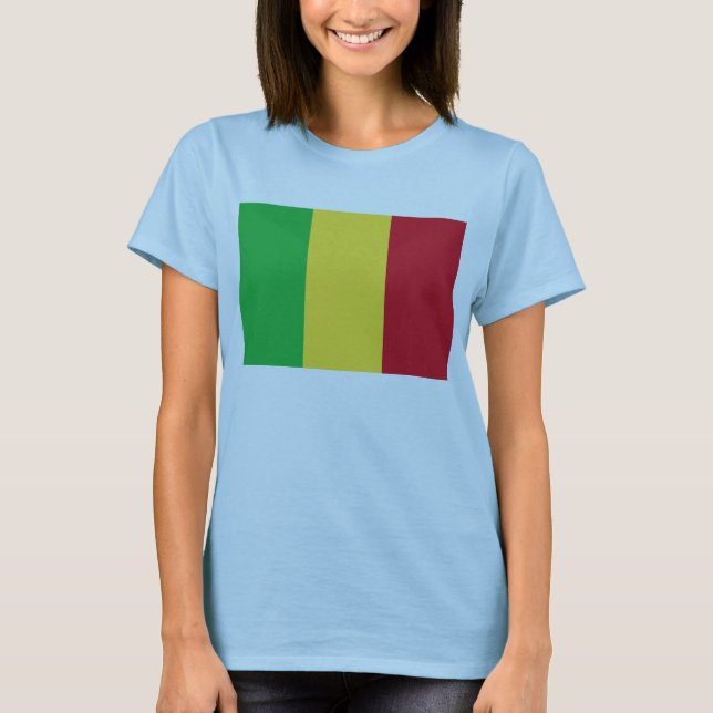 Camiseta Mali Flag x Map T-Shirt (Frente)