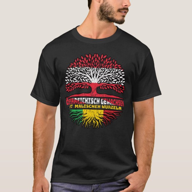 Camiseta Mali Malisch Österreichisch Österreich Baum Wurzel (Frente)