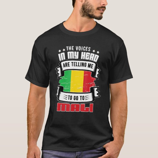 Camiseta Mali na minha cabeça (Frente)