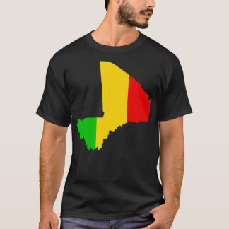 Camiseta Mali National Flag inside African Nation of Mali O