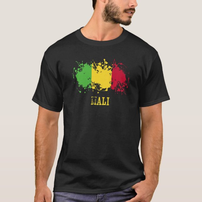 Camiseta Malian enthusiasts for Mali and Mali (Frente)