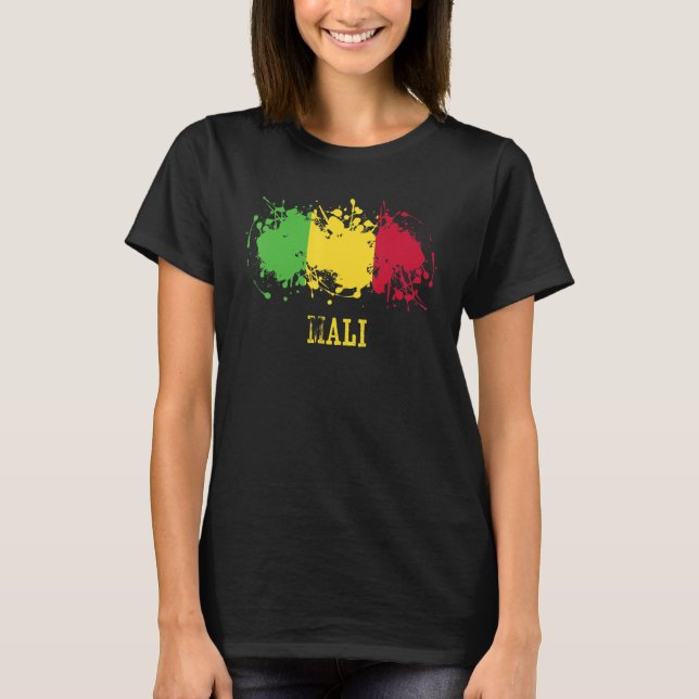 Camiseta Malian enthusiasts for Mali and Mali (Frente)