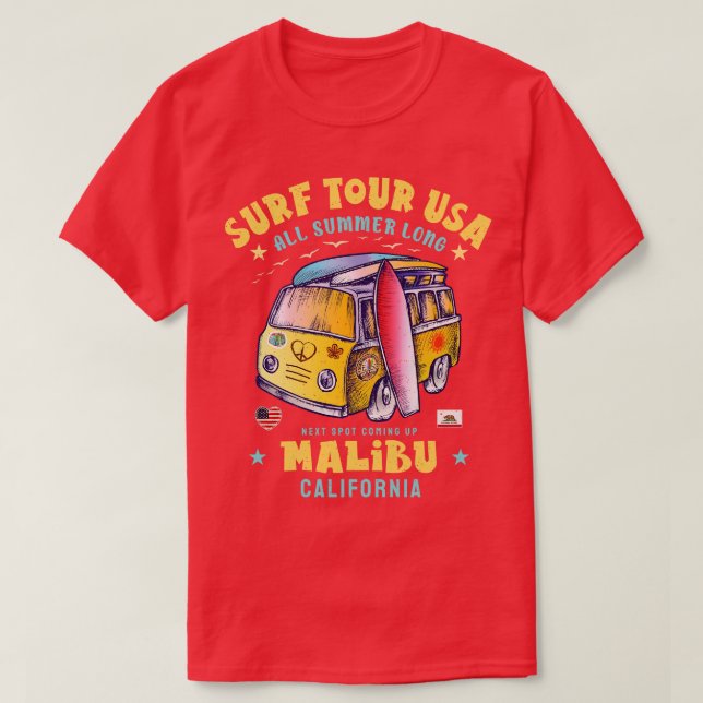 Camiseta Malibu Califórnia (Frente do Design)