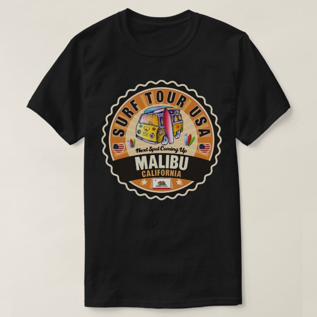 Camiseta Malibu California 2 (Frente do Design)