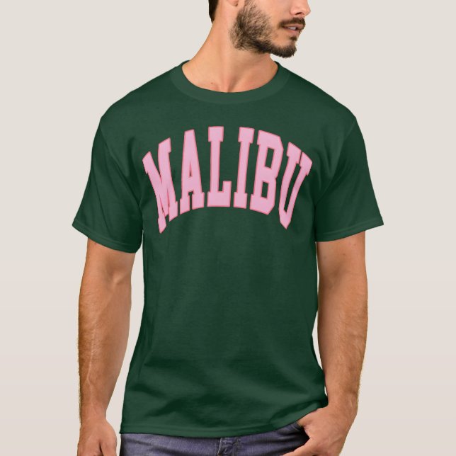 Camiseta MALIBU PREPPY ROSA menina (Frente)