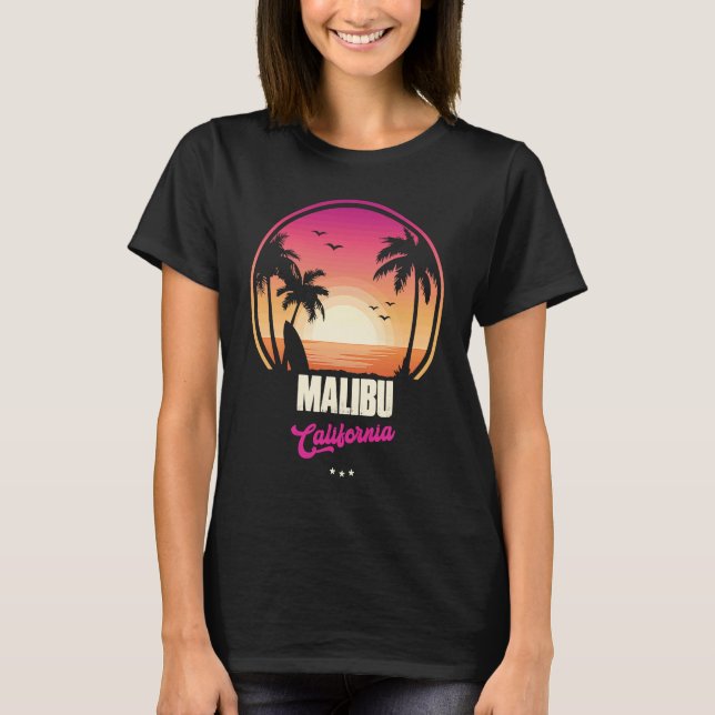 Camiseta Malibu Souvenir  California Reminder (Frente)