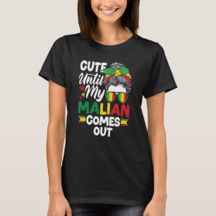 Camiseta Malinês - Mali Flag Cute Até Meu Mali Chegar