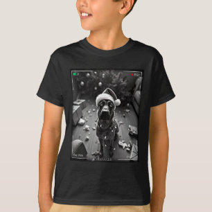 Camiseta Malinois Belga de Natal Flagrou na Câmera 