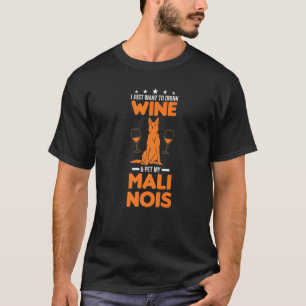 Camiseta Malinois Belga E Vinho