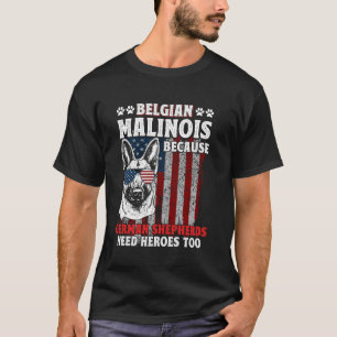 CAMISETA MALINOIS BELGA PORQUE CÃES PASTORES ALEMÃES PRECIS