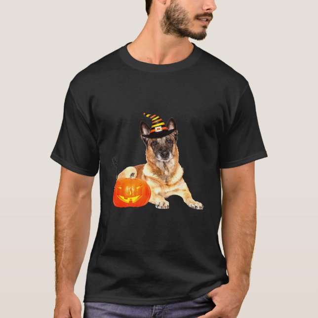 Camiseta Malinois Belga - Vestígio do Chapéu das Bruxas (Frente)