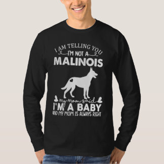 Camiseta Malinois Dog For Women Mom Mama Baby Dog 1