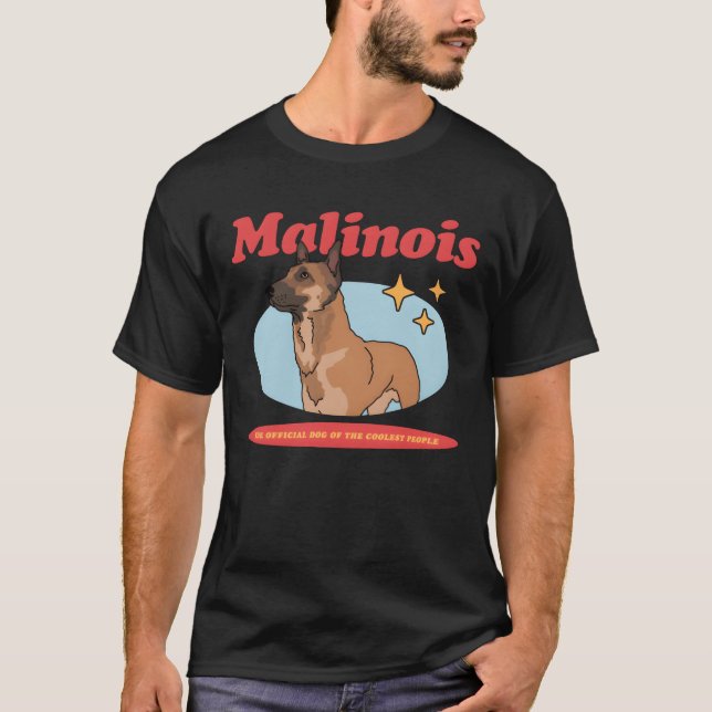 Camiseta Malinois Dogs Belgas Malinois Dog Proprietário/Alo (Frente)
