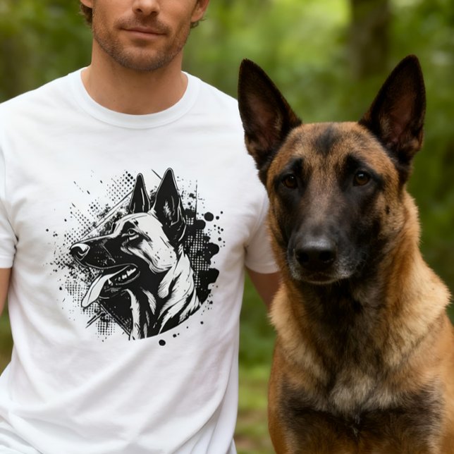 Camiseta Malinois - pastor belga - Mecelaar (Criador carregado)