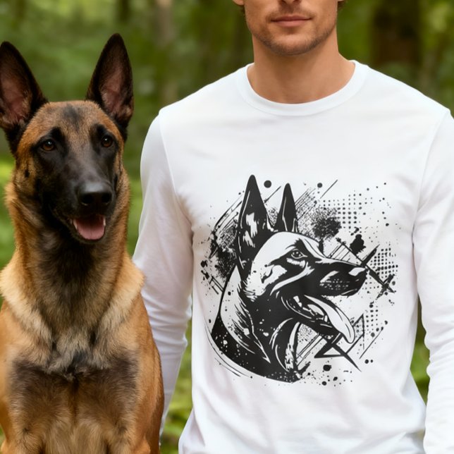 Camiseta Malinois - pastor belga - Mecelaar (Criador carregado)