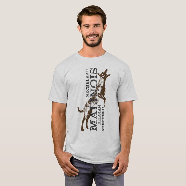 Camiseta Malinois - pastor belga - Mechelaar (Frente Completa)