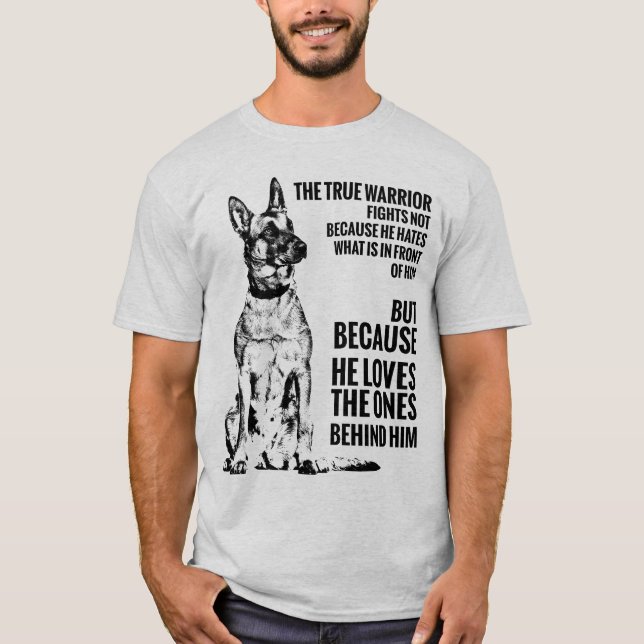Camiseta Malinois - pastor belga - Mechelaar (Frente)