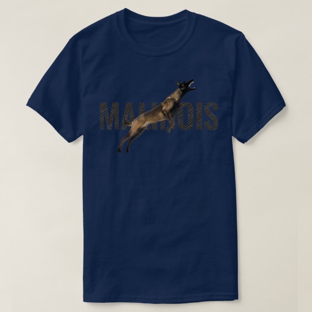 Camiseta Malinois pastor belga Mechelaar 4 (Frente do Design)