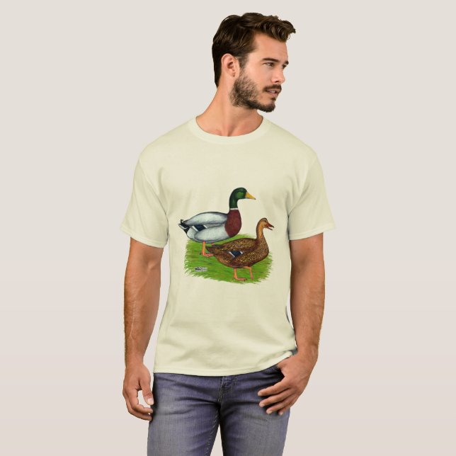 Camiseta Mallard Drake e Duck (Frente Completa)