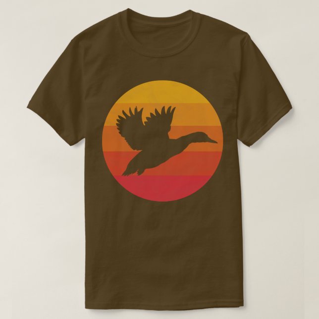 Camiseta Mallard Duck Voando (Frente do Design)