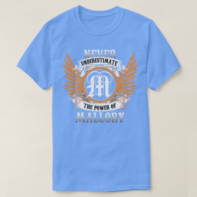 Camiseta Mallory Name Shirt Nunca Subestima A Potência O (Frente do Design)