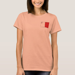 Camiseta Malta Bandeira + Mapa