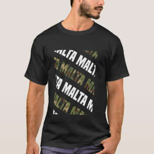 Camiseta Malta Camo Pattern Green Camouflage