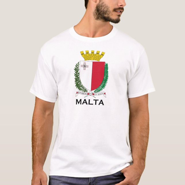 Camiseta MALTA - emblema/brasão/símbolo/bandeira (Frente)