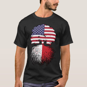 Camiseta Malta Malta Malta American USA EUA Estados Unidos