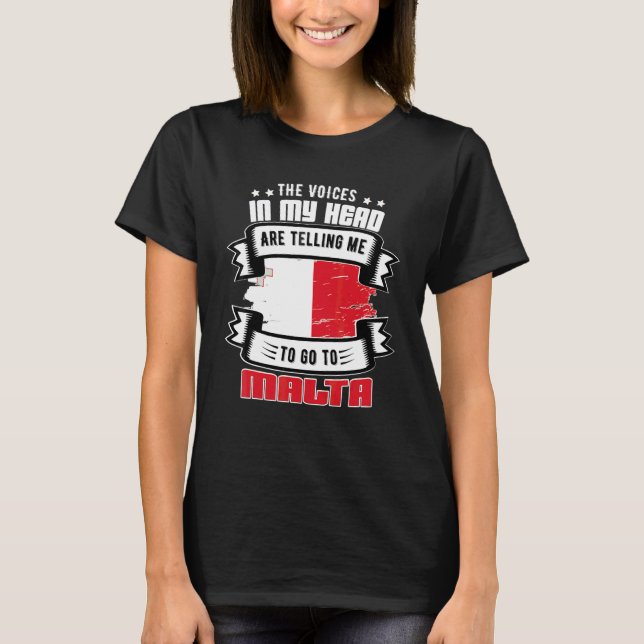 Camiseta Malta Na Minha Cabeça (Frente)