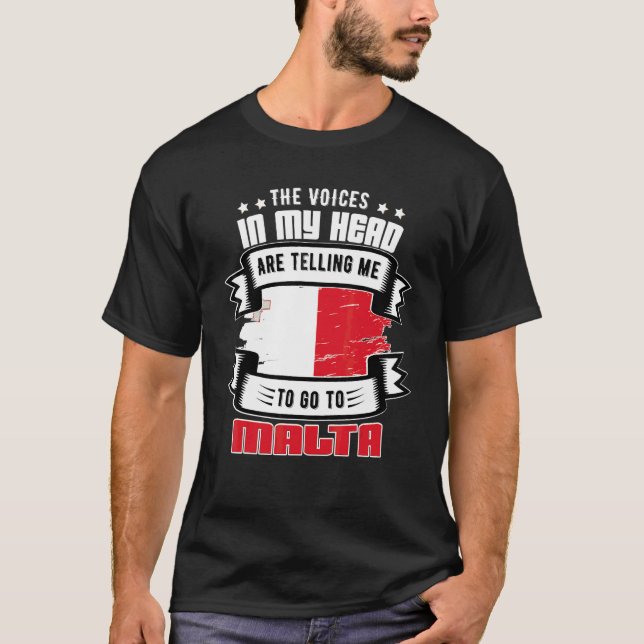 Camiseta Malta Na Minha Cabeça (Frente)