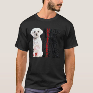 Camiseta Maltês Adorável Forte e Feliz Altruísmo