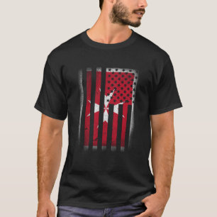 Camiseta Maltês American Flag Malta Cross Usa America Gift