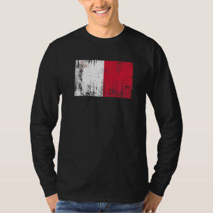 Camiseta Maltês Bandeira Futebol Ventilador Adultos do Espo