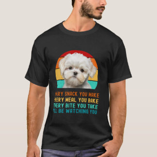 Camiseta Maltês Cachorro Mãozinho ou Maltipoo Pai Mama pres