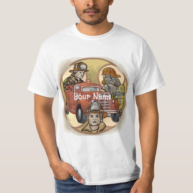 Camiseta Maltês Cross Firefighter Brothers (Frente)