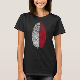 Camiseta Maltes Flag Fingerprint Está no meu DNA para Malte