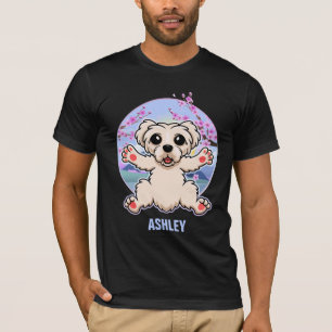 Camiseta Maltês Kawaii Presente Fofo Cachorro Pet