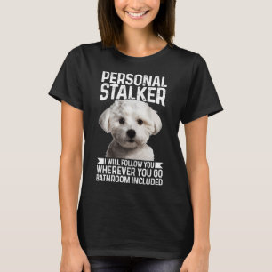 Camiseta Maltês Maldito Falador Pessoal Engraçado Cachorro 