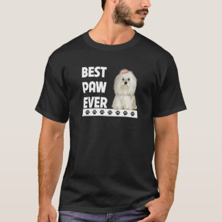 Camiseta Maltês - Melhor Caminho - Cão do Dia de os pais Ma