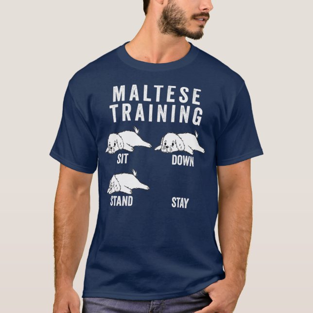 Camiseta Maltês Training Dog (Frente)