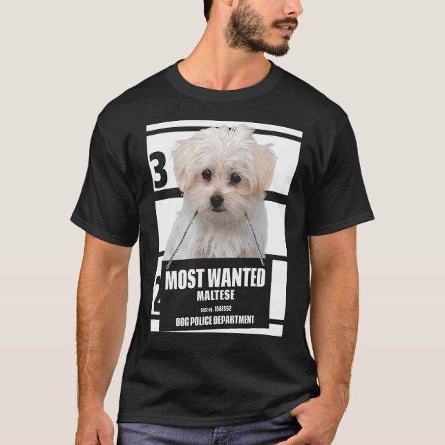 Camiseta Maltesa Mais Desejada - Camisetas De Cach (Frente)