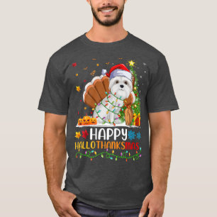 Camiseta Maltese Dog Lover Funny Happy Maltese Dog HelloTha