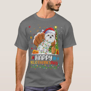 Camiseta Maltese Dog Lover Funny Happy Maltese Dog HelloTha