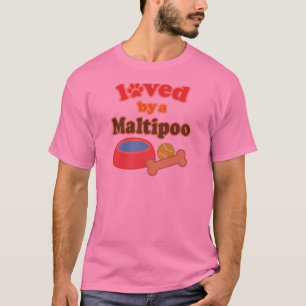 Camiseta maltipoo amado perto