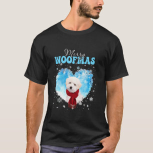 Camiseta Maltipoo Feliz Woofmas Heart Winter Orna
