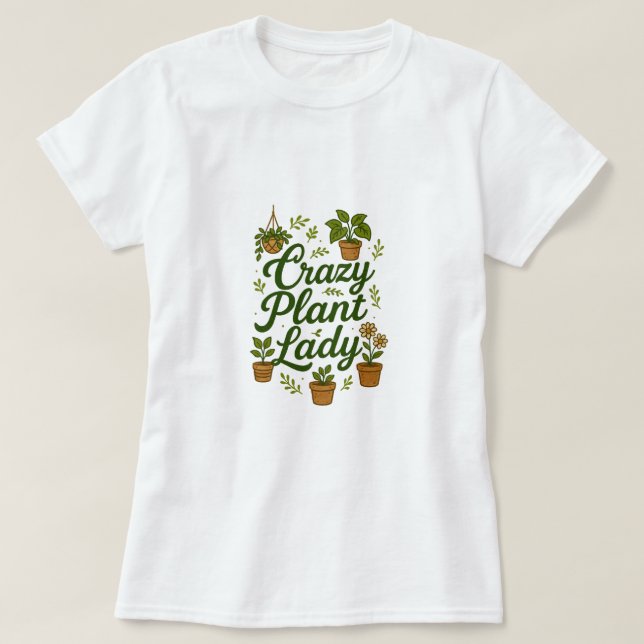 Camiseta Maluca de Planta (Frente do Design)